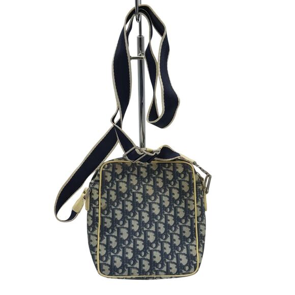 Christian Dior Diorissimo Crossbody Bag*Trotter Design in Blue and Cream trim - Picture 2 of 15